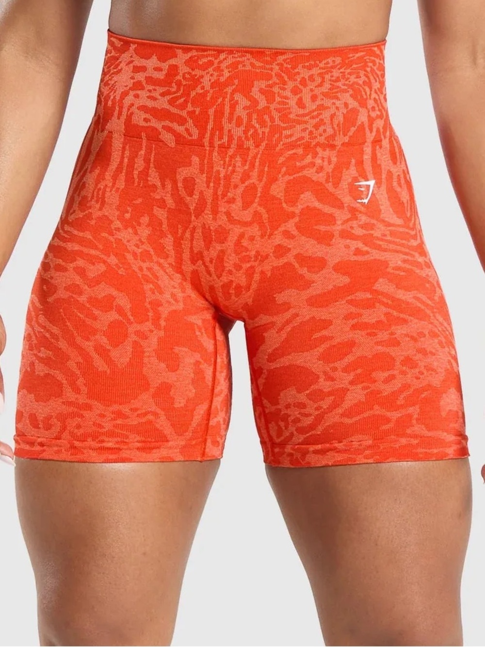 Gymshark flare orange adapt safari x Whitney shorts